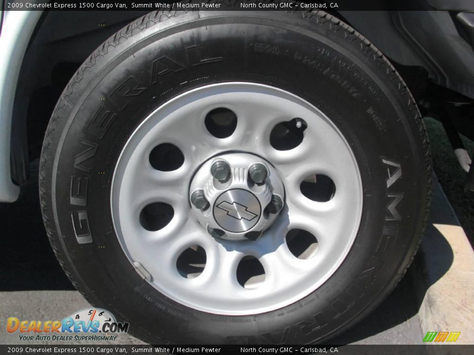 2009 Chevrolet Express 1500 Cargo Van Summit White / Medium Pewter Photo #9
