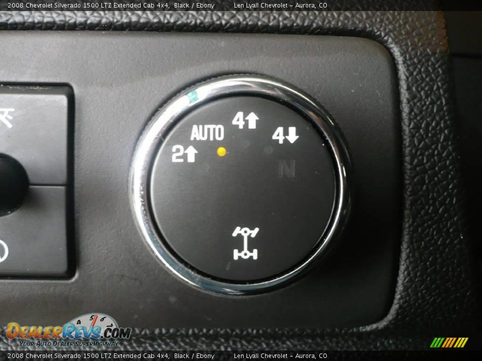 2008 Chevrolet Silverado 1500 LTZ Extended Cab 4x4 Black / Ebony Photo #28