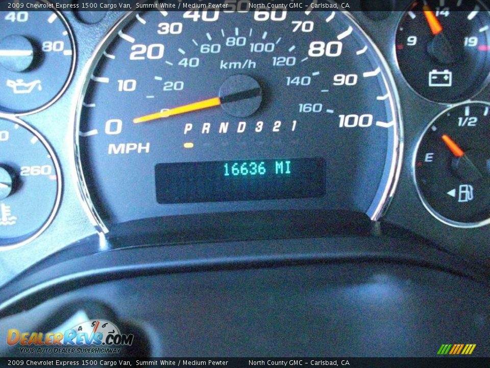 2009 Chevrolet Express 1500 Cargo Van Summit White / Medium Pewter Photo #15