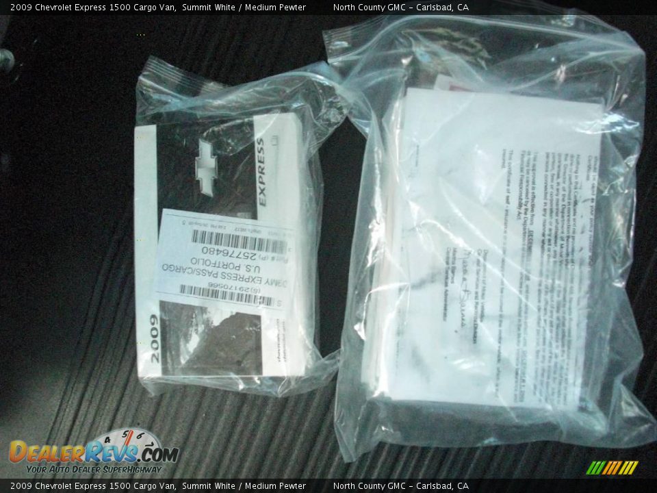 2009 Chevrolet Express 1500 Cargo Van Summit White / Medium Pewter Photo #16