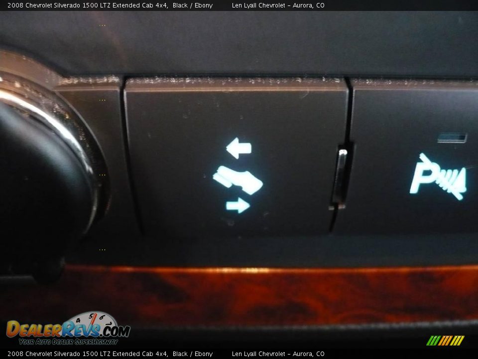 2008 Chevrolet Silverado 1500 LTZ Extended Cab 4x4 Black / Ebony Photo #35