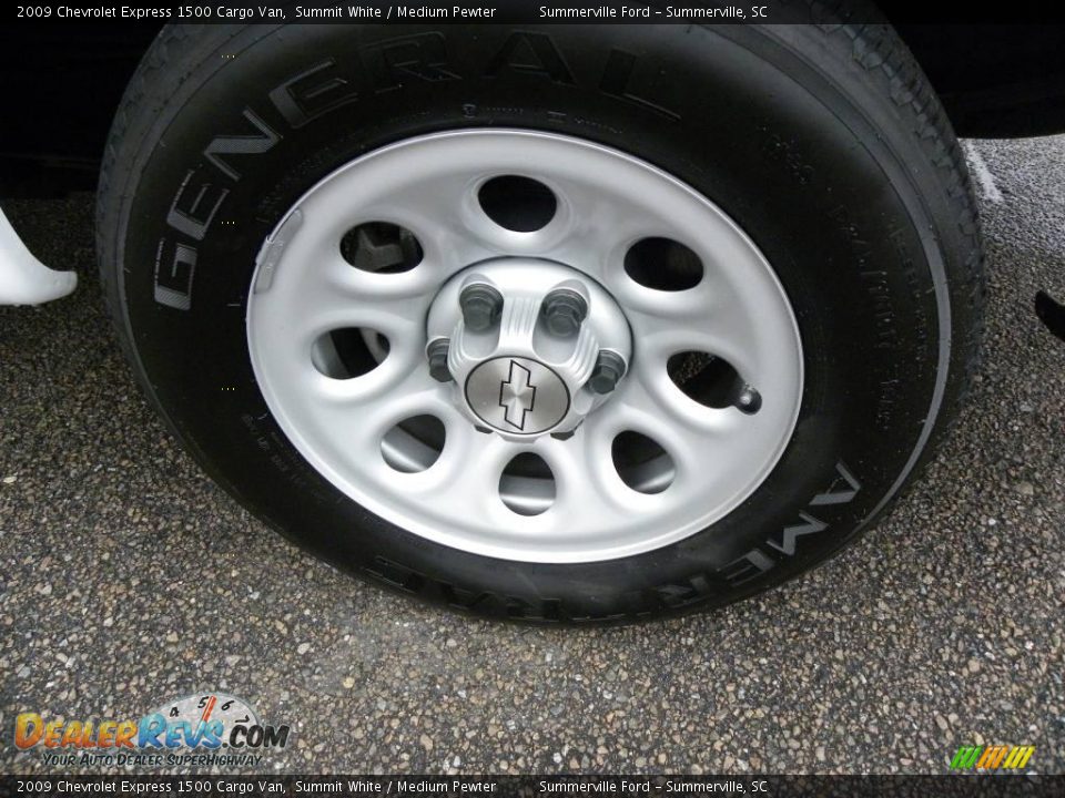 2009 Chevrolet Express 1500 Cargo Van Summit White / Medium Pewter Photo #13