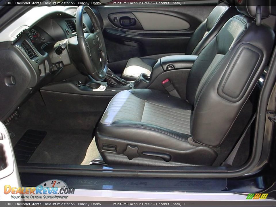 Ebony Interior - 2002 Chevrolet Monte Carlo Intimidator SS Photo #17