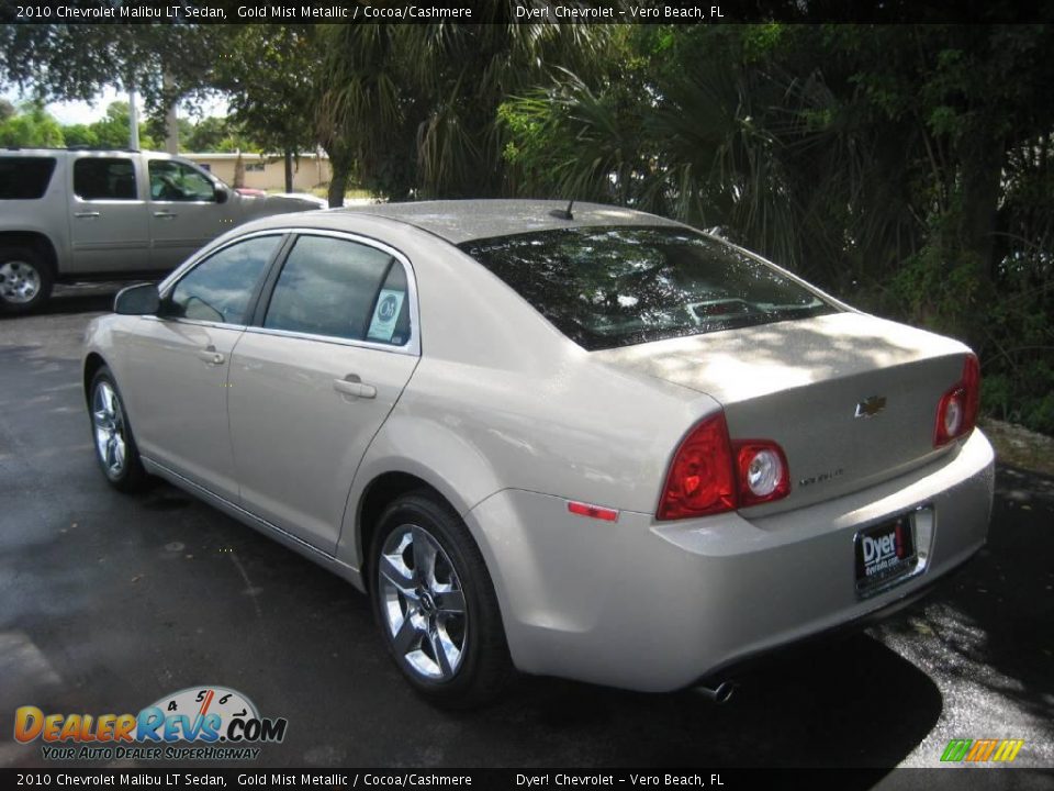 2010 Chevrolet Malibu LT Sedan Gold Mist Metallic / Cocoa/Cashmere Photo #5