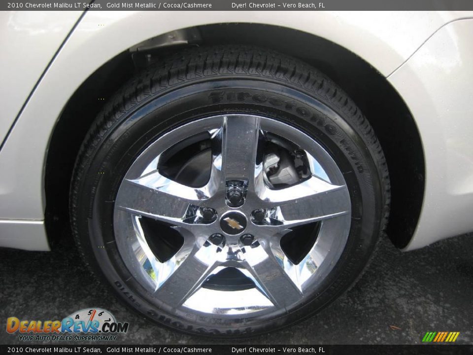 2010 Chevrolet Malibu LT Sedan Gold Mist Metallic / Cocoa/Cashmere Photo #7