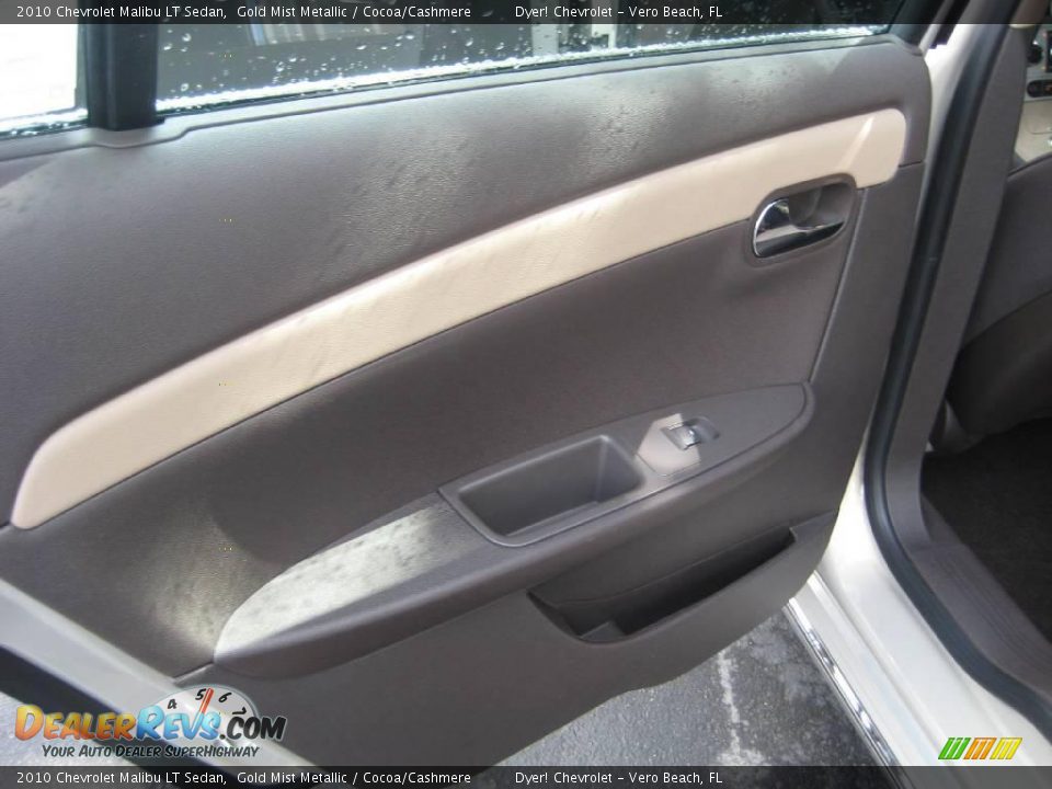 2010 Chevrolet Malibu LT Sedan Gold Mist Metallic / Cocoa/Cashmere Photo #10
