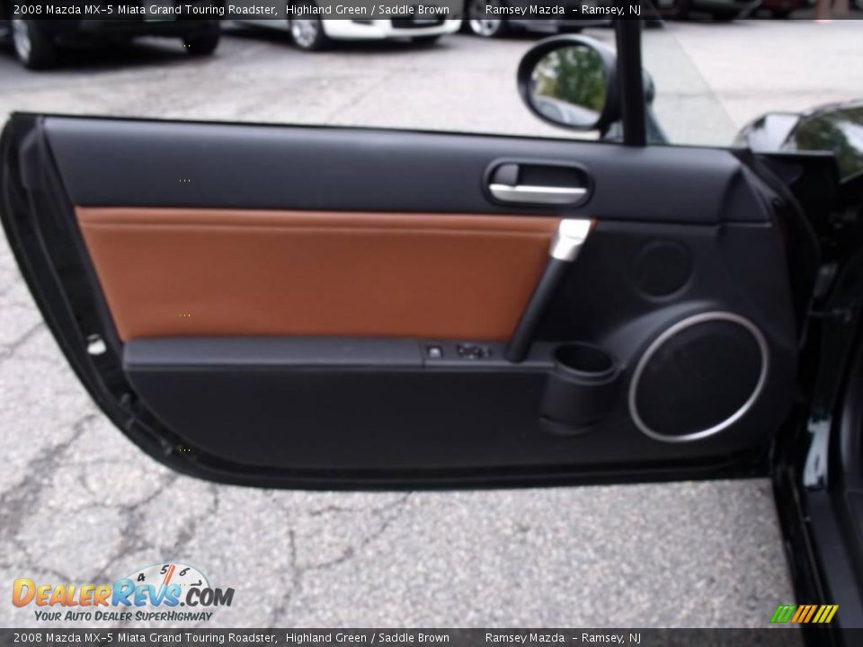 2008 Mazda MX-5 Miata Grand Touring Roadster Highland Green / Saddle Brown Photo #18
