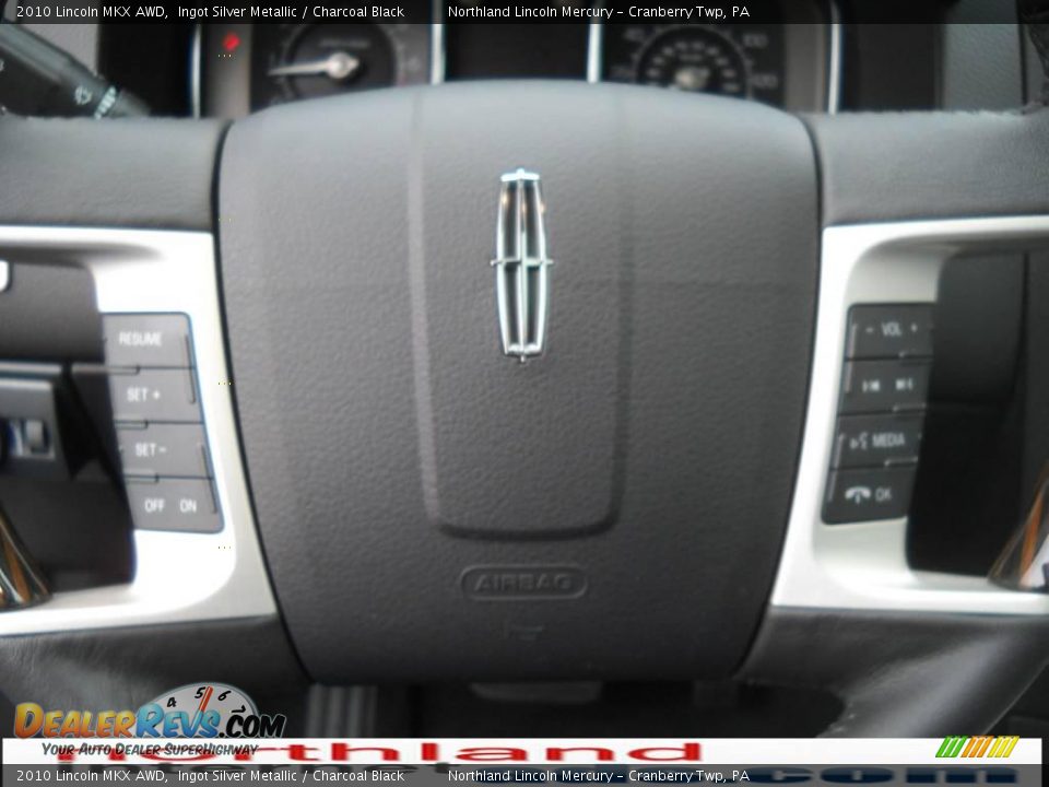 2010 Lincoln MKX AWD Ingot Silver Metallic / Charcoal Black Photo #19
