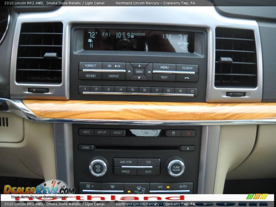 2010 Lincoln MKZ AWD Smoke Stone Metallic / Light Camel Photo #17