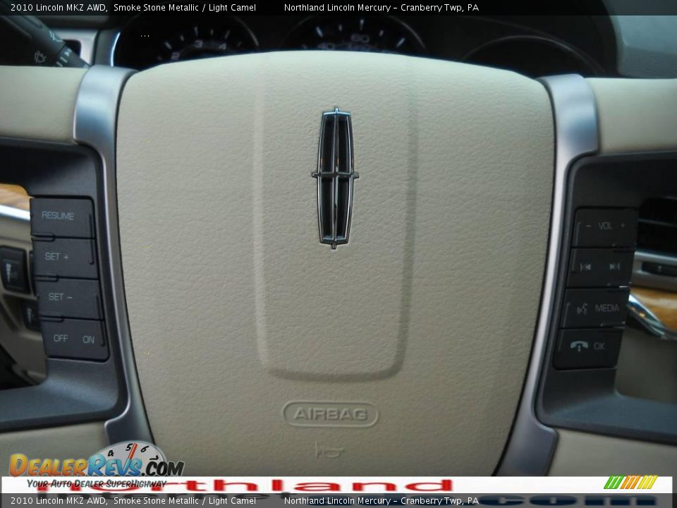 2010 Lincoln MKZ AWD Smoke Stone Metallic / Light Camel Photo #19