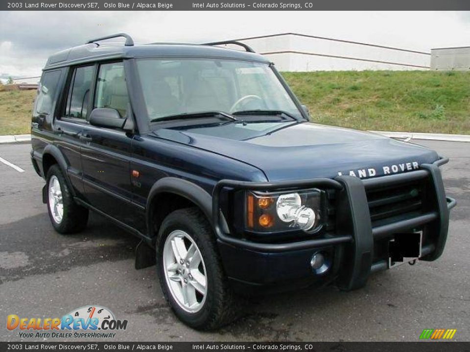 2003 Land Rover Discovery SE7 Oslo Blue / Alpaca Beige Photo #1