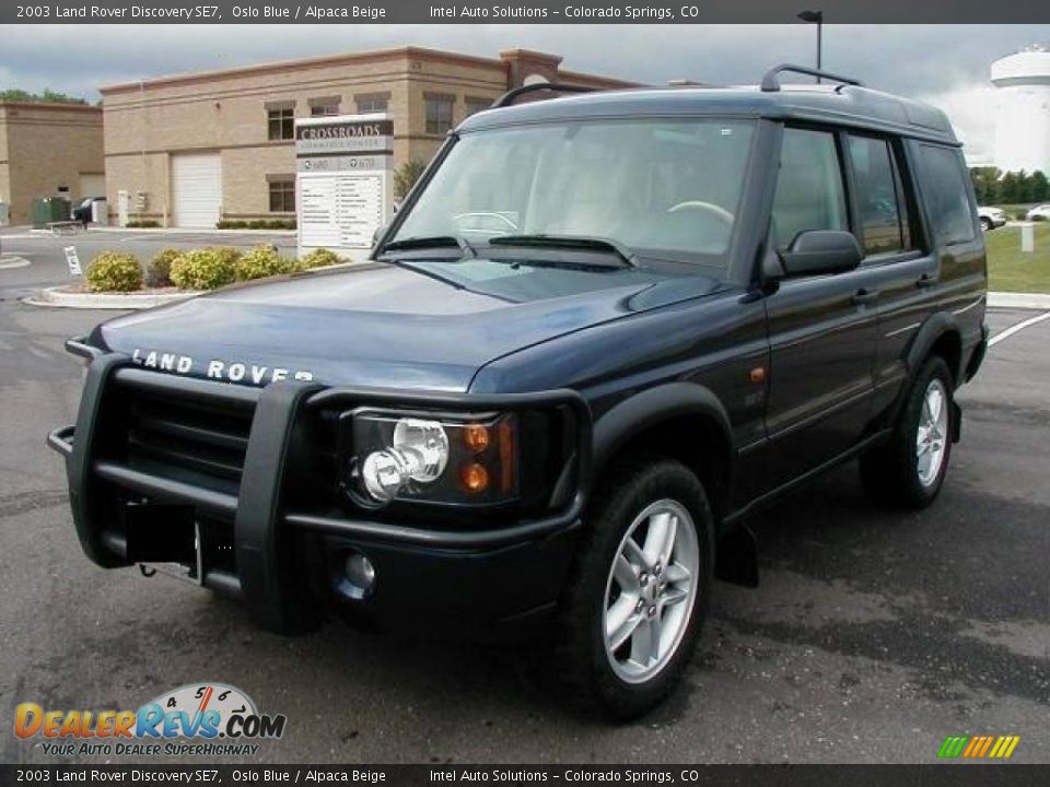 2003 Land Rover Discovery SE7 Oslo Blue / Alpaca Beige Photo #2