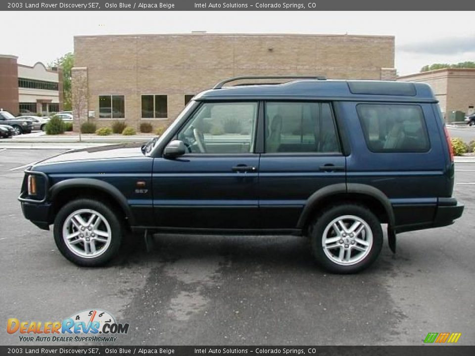 2003 Land Rover Discovery SE7 Oslo Blue / Alpaca Beige Photo #3