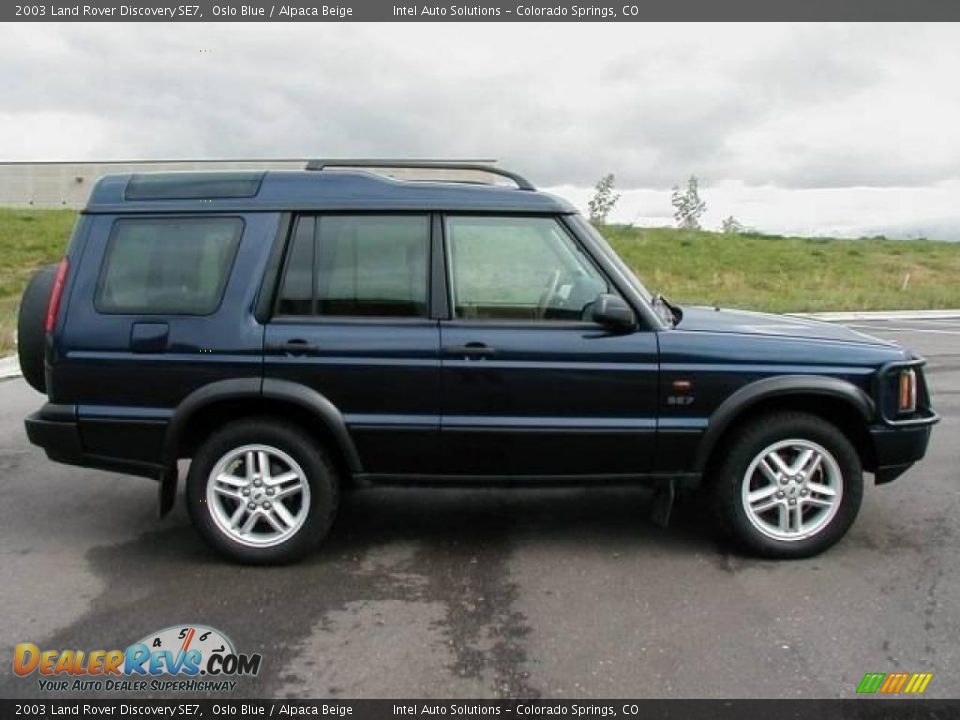 2003 Land Rover Discovery SE7 Oslo Blue / Alpaca Beige Photo #4