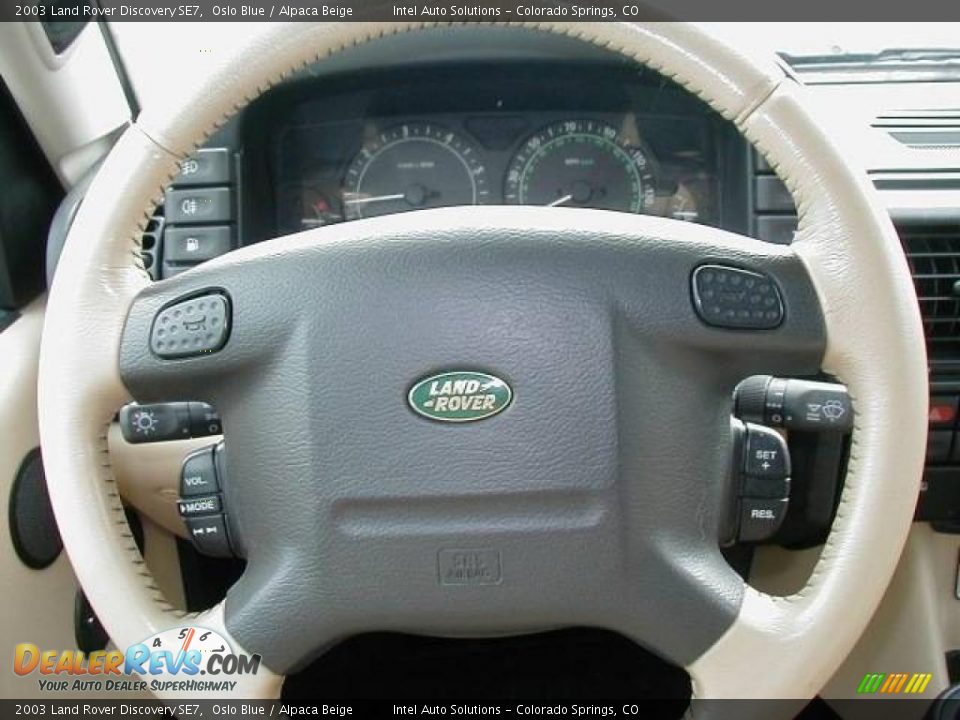 2003 Land Rover Discovery SE7 Oslo Blue / Alpaca Beige Photo #12