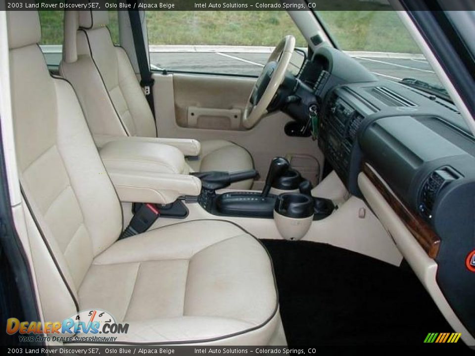 2003 Land Rover Discovery SE7 Oslo Blue / Alpaca Beige Photo #13