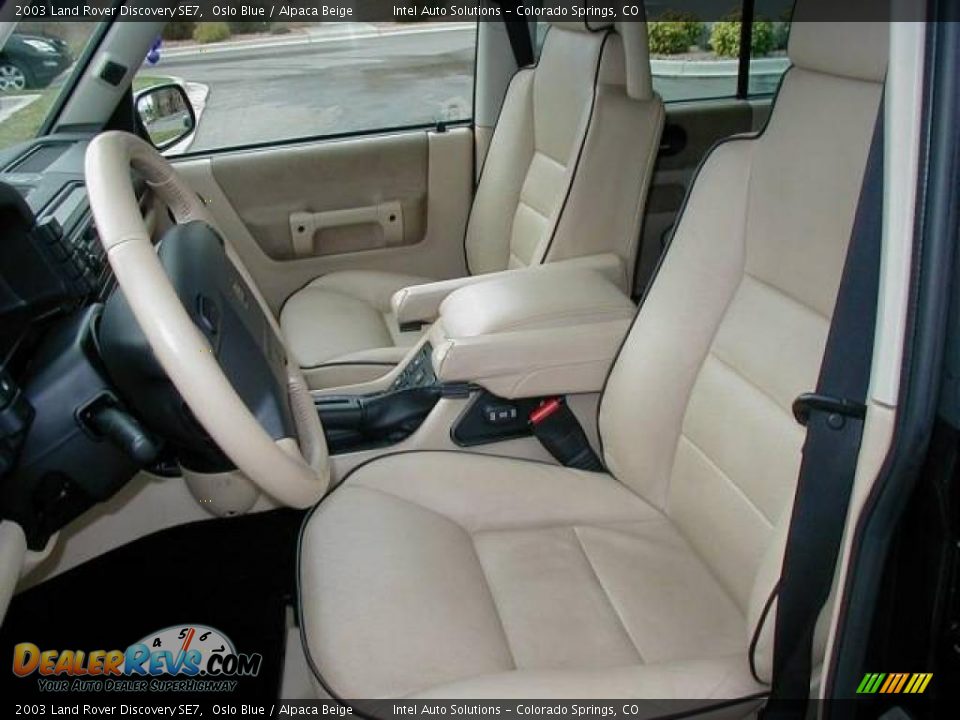 2003 Land Rover Discovery SE7 Oslo Blue / Alpaca Beige Photo #14
