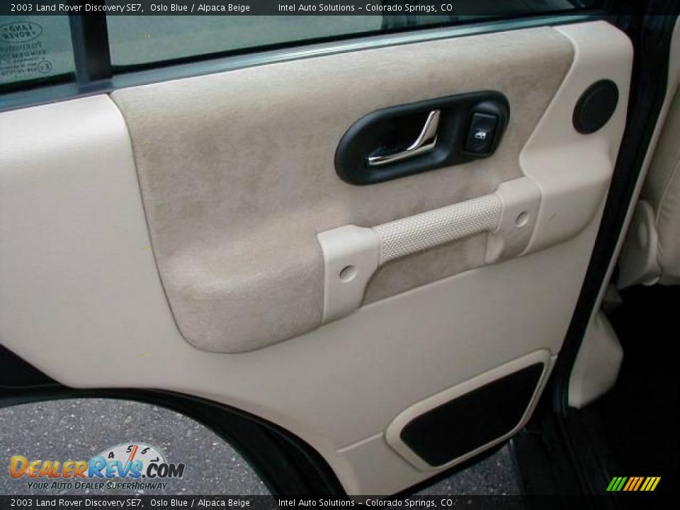 2003 Land Rover Discovery SE7 Oslo Blue / Alpaca Beige Photo #25