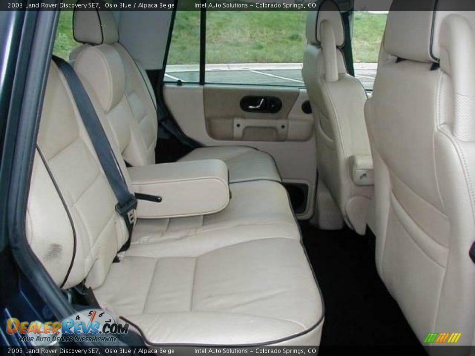 2003 Land Rover Discovery SE7 Oslo Blue / Alpaca Beige Photo #26