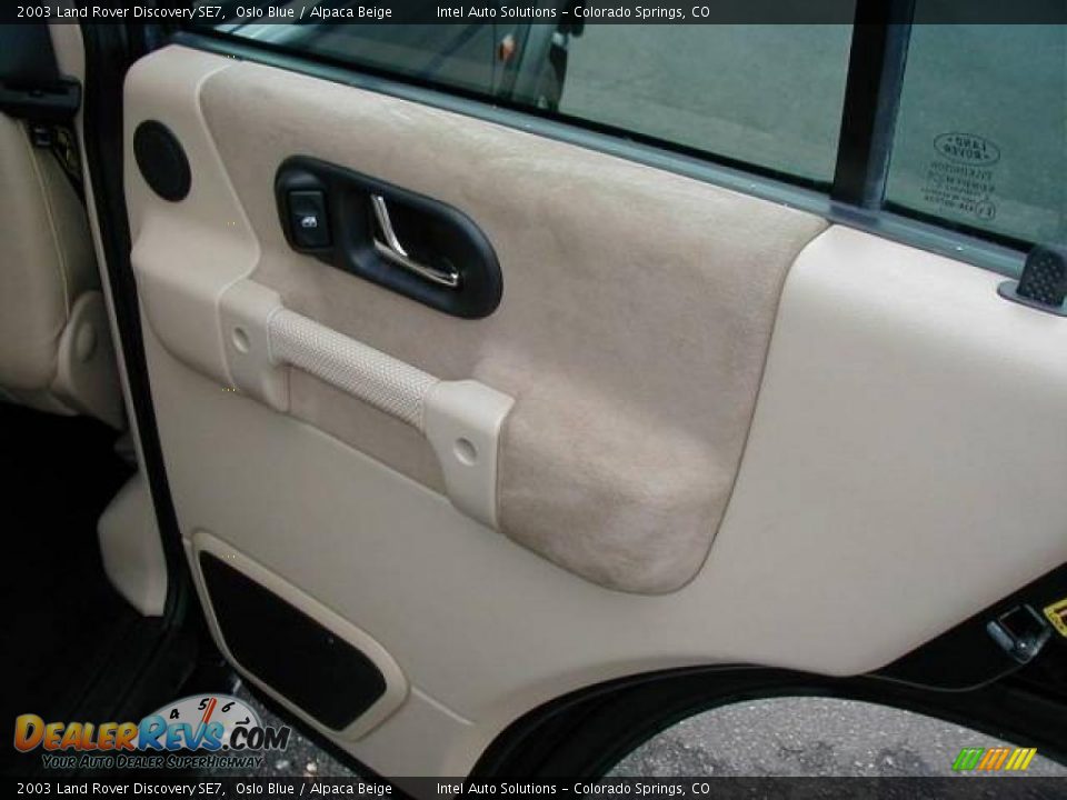 2003 Land Rover Discovery SE7 Oslo Blue / Alpaca Beige Photo #28