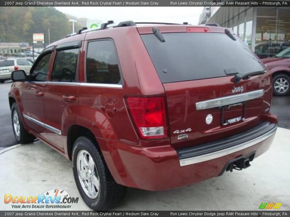 2007 Jeep Grand Cherokee Overland 4x4 Red Rock Crystal Pearl / Medium Slate Gray Photo #2
