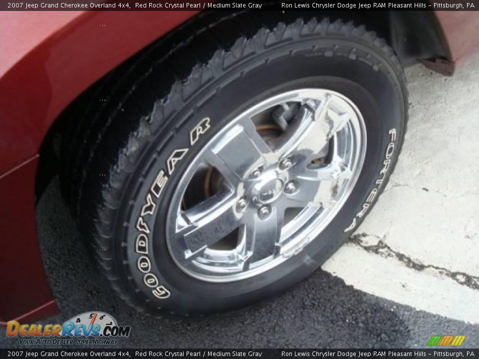 2007 Jeep Grand Cherokee Overland 4x4 Red Rock Crystal Pearl / Medium Slate Gray Photo #9