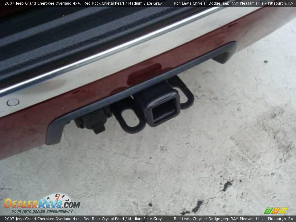 2007 Jeep Grand Cherokee Overland 4x4 Red Rock Crystal Pearl / Medium Slate Gray Photo #11