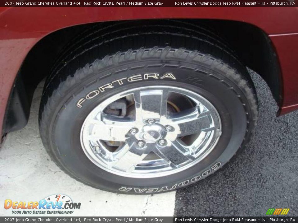 2007 Jeep Grand Cherokee Overland 4x4 Red Rock Crystal Pearl / Medium Slate Gray Photo #13