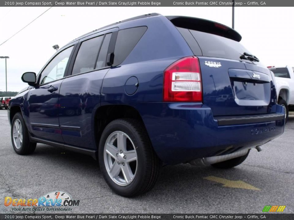 2010 Jeep Compass Sport Deep Water Blue Pearl / Dark Slate Gray/Light Pebble Beige Photo #6