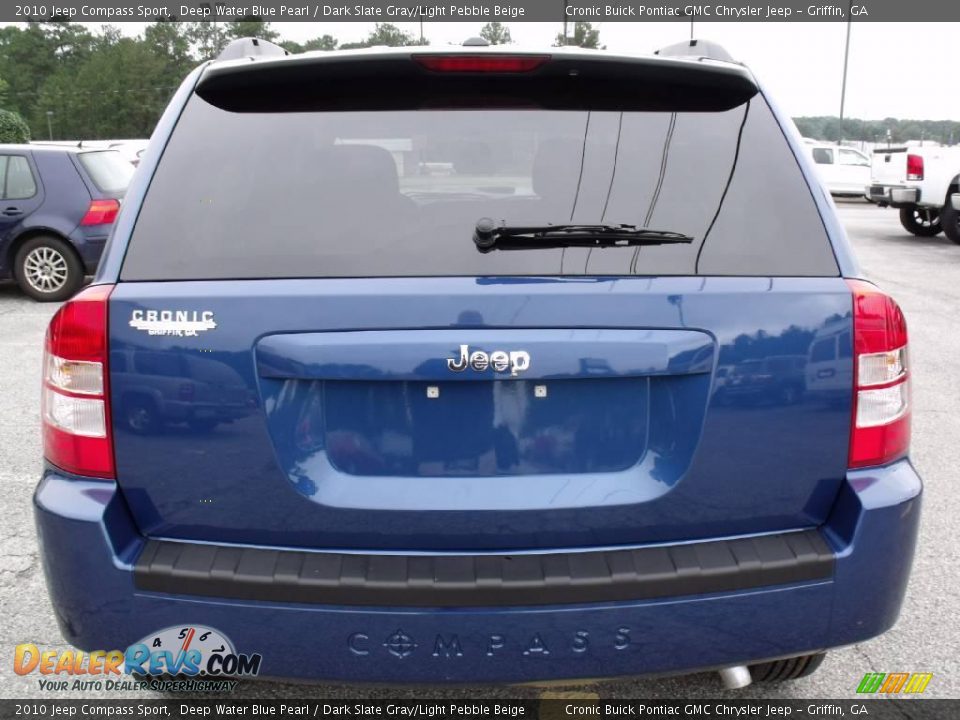 2010 Jeep Compass Sport Deep Water Blue Pearl / Dark Slate Gray/Light Pebble Beige Photo #7