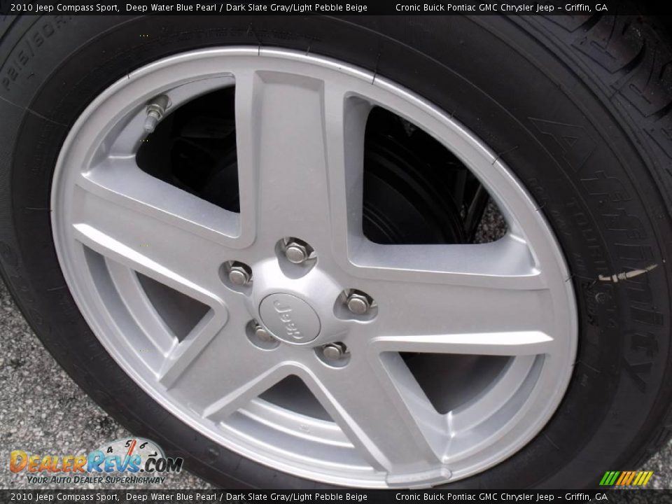 2010 Jeep Compass Sport Deep Water Blue Pearl / Dark Slate Gray/Light Pebble Beige Photo #9