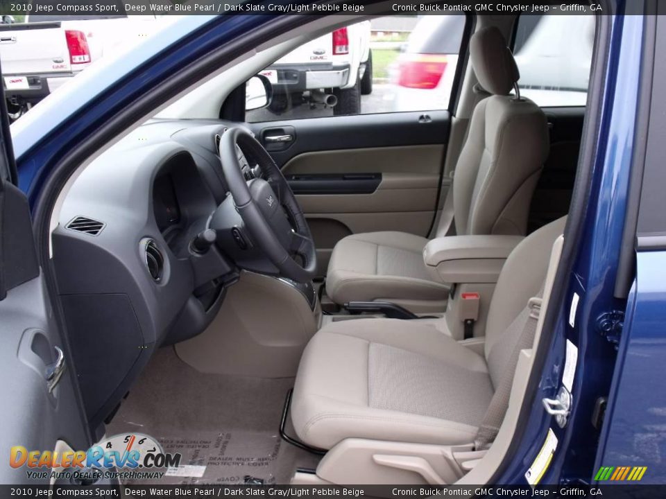 2010 Jeep Compass Sport Deep Water Blue Pearl / Dark Slate Gray/Light Pebble Beige Photo #11