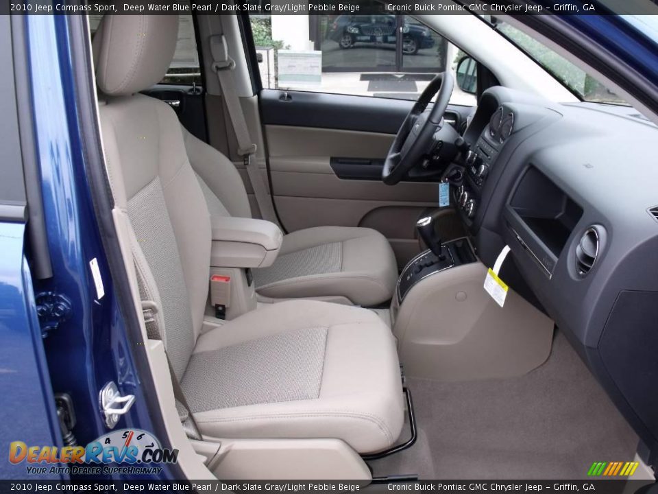 2010 Jeep Compass Sport Deep Water Blue Pearl / Dark Slate Gray/Light Pebble Beige Photo #15