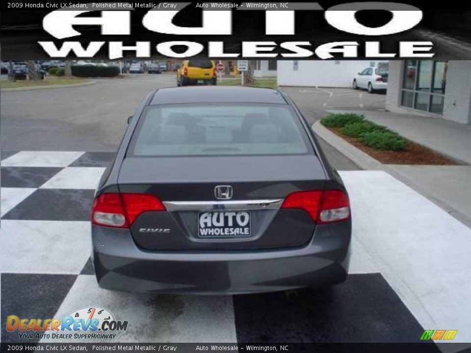 2009 Honda Civic LX Sedan Polished Metal Metallic / Gray Photo #3