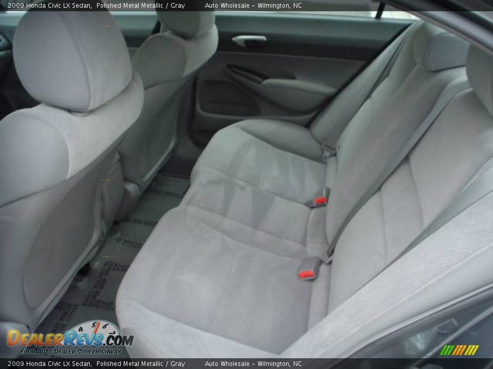 2009 Honda Civic LX Sedan Polished Metal Metallic / Gray Photo #8