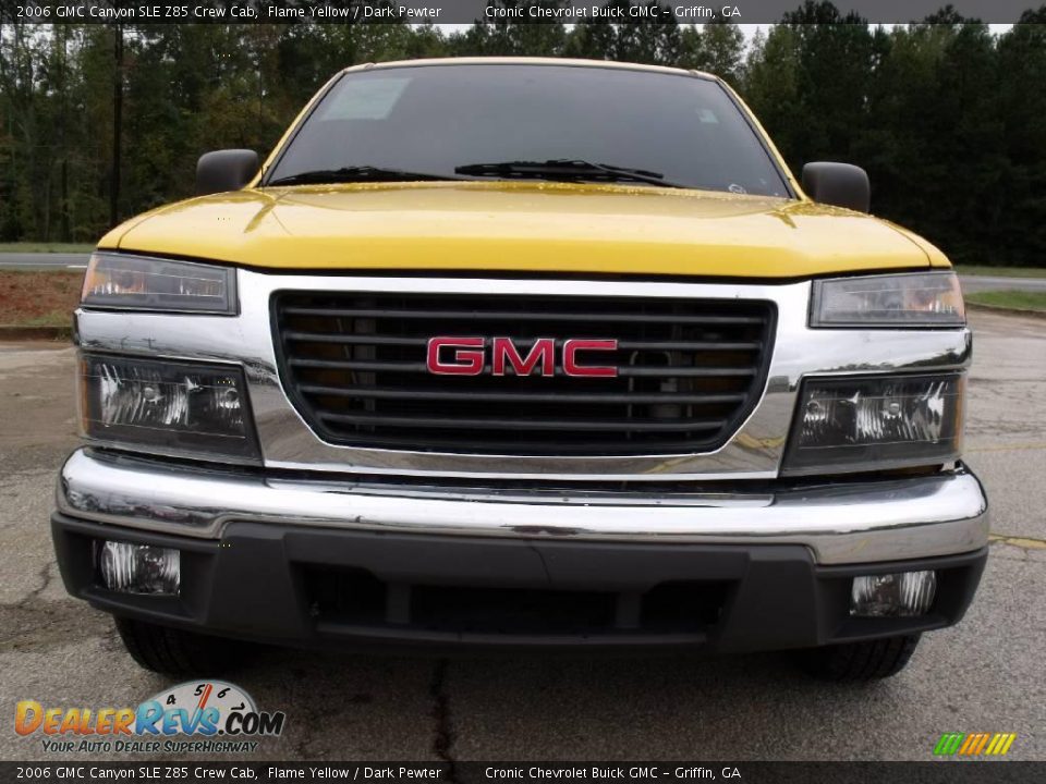 2006 GMC Canyon SLE Z85 Crew Cab Flame Yellow / Dark Pewter Photo #3