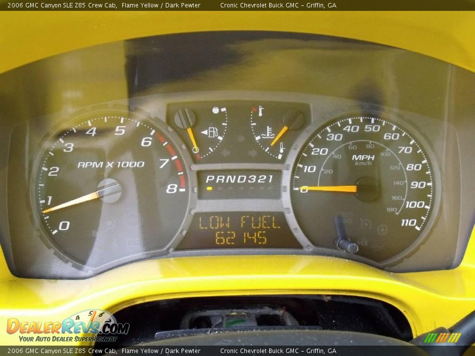 2006 GMC Canyon SLE Z85 Crew Cab Flame Yellow / Dark Pewter Photo #18