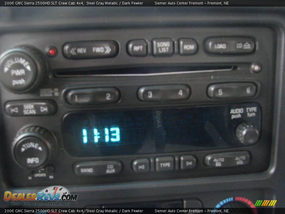 2006 GMC Sierra 2500HD SLT Crew Cab 4x4 Steel Gray Metallic / Dark Pewter Photo #8