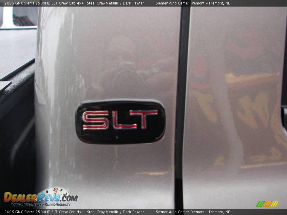 2006 GMC Sierra 2500HD SLT Crew Cab 4x4 Steel Gray Metallic / Dark Pewter Photo #16