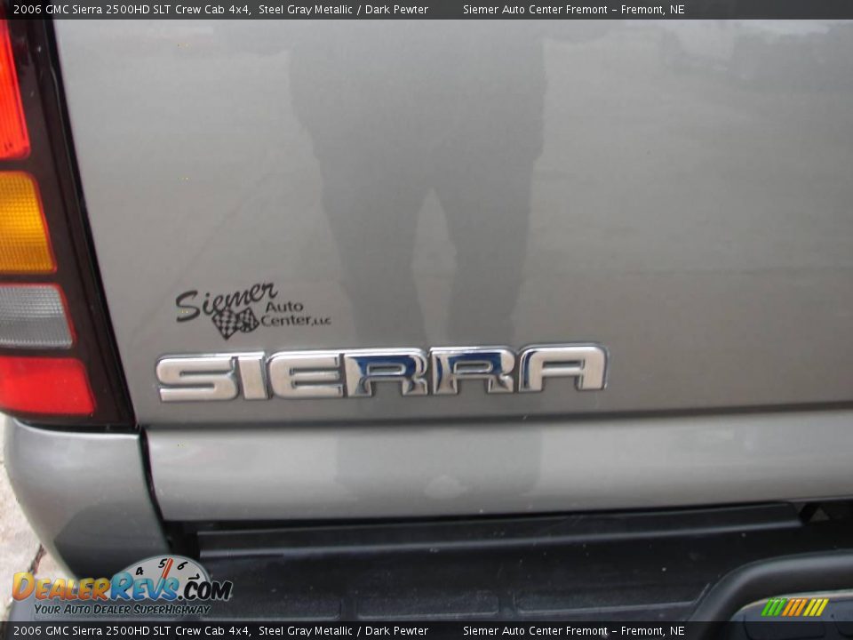 2006 GMC Sierra 2500HD SLT Crew Cab 4x4 Steel Gray Metallic / Dark Pewter Photo #20