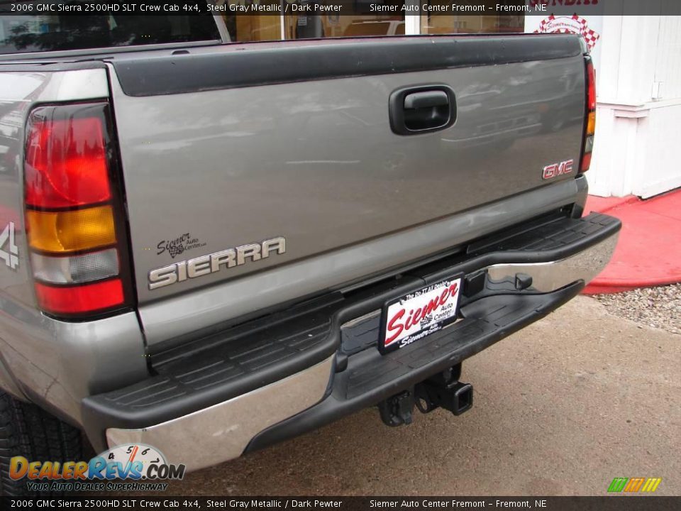 2006 GMC Sierra 2500HD SLT Crew Cab 4x4 Steel Gray Metallic / Dark Pewter Photo #21