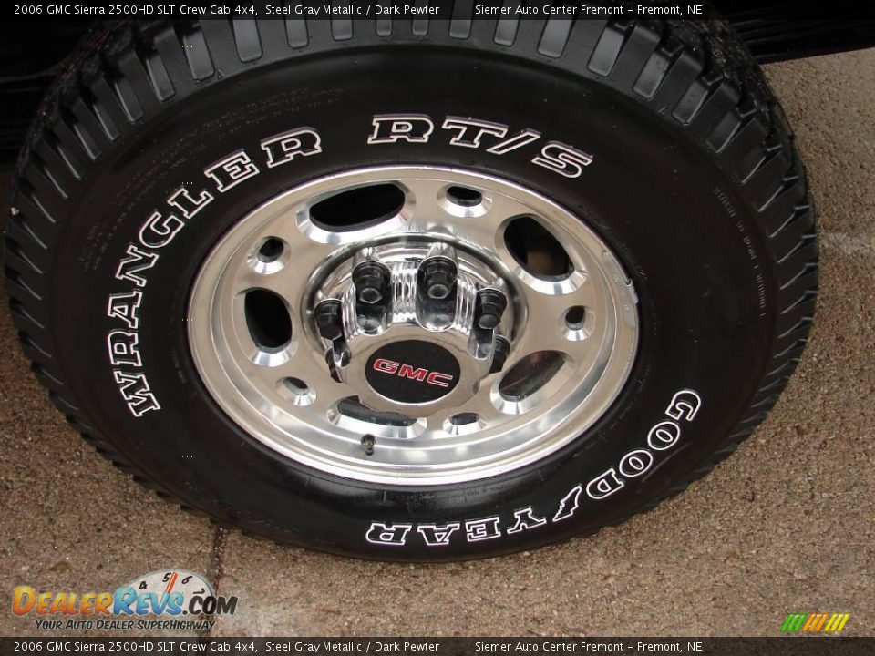 2006 GMC Sierra 2500HD SLT Crew Cab 4x4 Steel Gray Metallic / Dark Pewter Photo #24