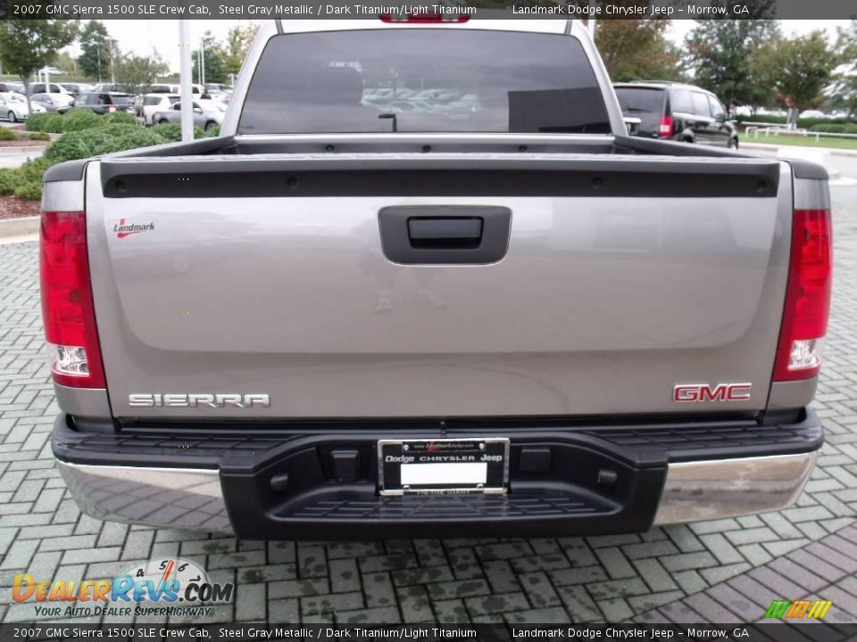 2007 GMC Sierra 1500 SLE Crew Cab Steel Gray Metallic / Dark Titanium/Light Titanium Photo #4