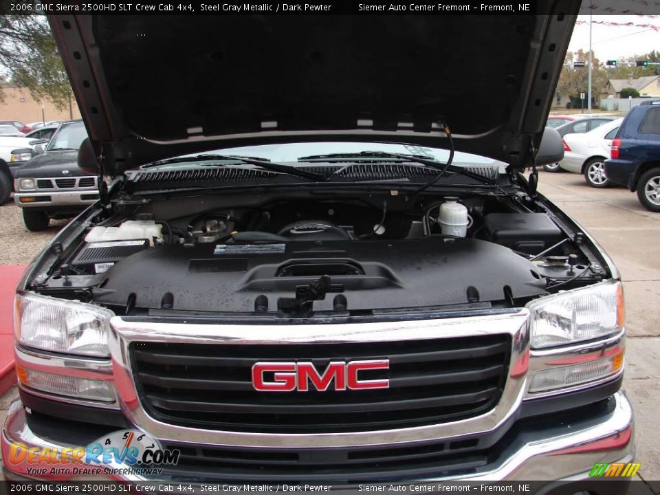 2006 GMC Sierra 2500HD SLT Crew Cab 4x4 Steel Gray Metallic / Dark Pewter Photo #29