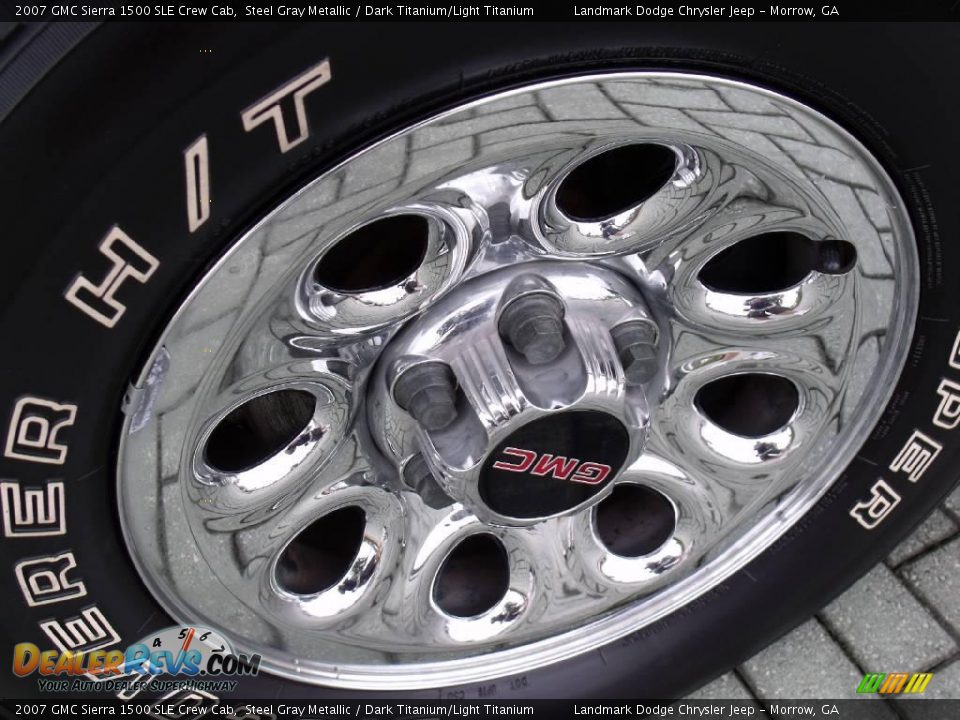 2007 GMC Sierra 1500 SLE Crew Cab Steel Gray Metallic / Dark Titanium/Light Titanium Photo #9