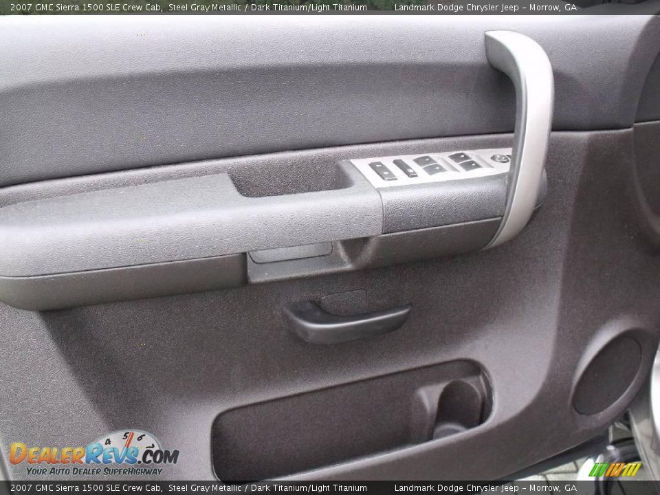 2007 GMC Sierra 1500 SLE Crew Cab Steel Gray Metallic / Dark Titanium/Light Titanium Photo #11