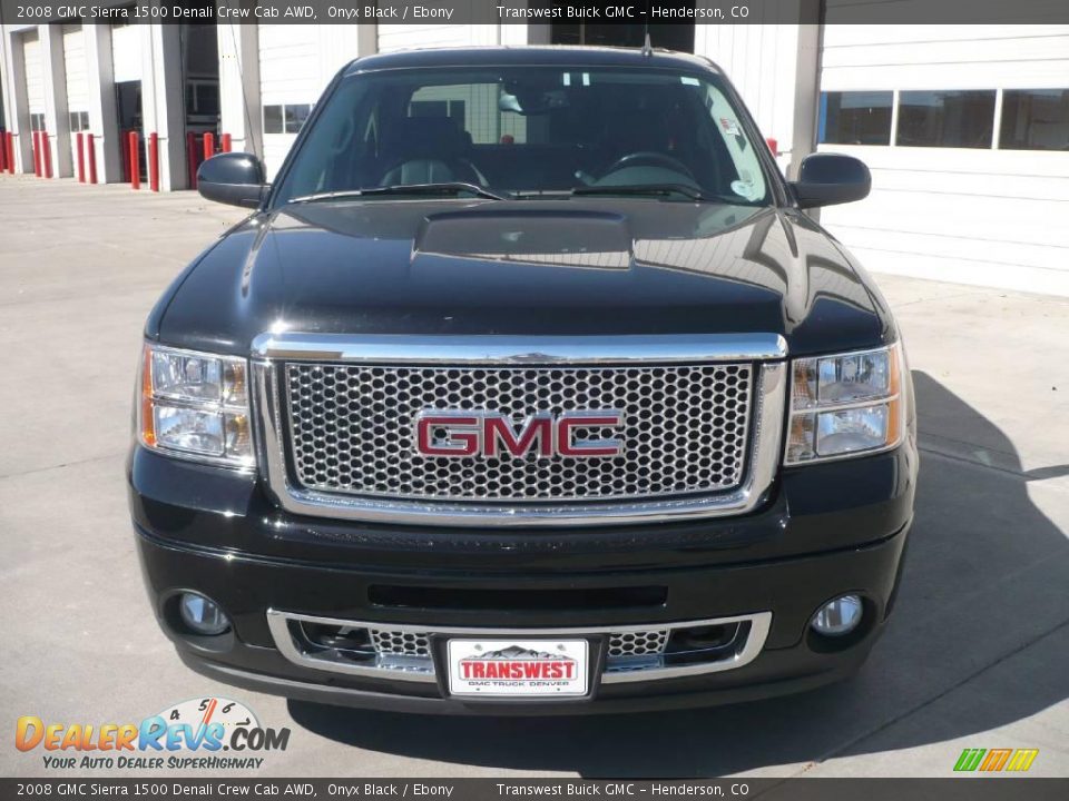 2008 GMC Sierra 1500 Denali Crew Cab AWD Onyx Black / Ebony Photo #2