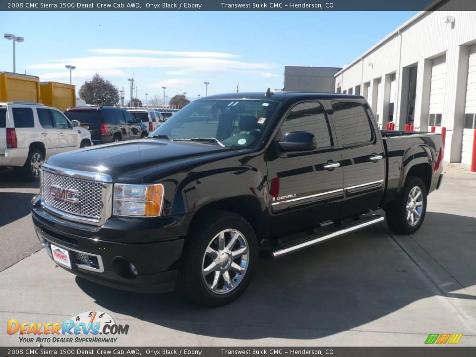 2008 GMC Sierra 1500 Denali Crew Cab AWD Onyx Black / Ebony Photo #3