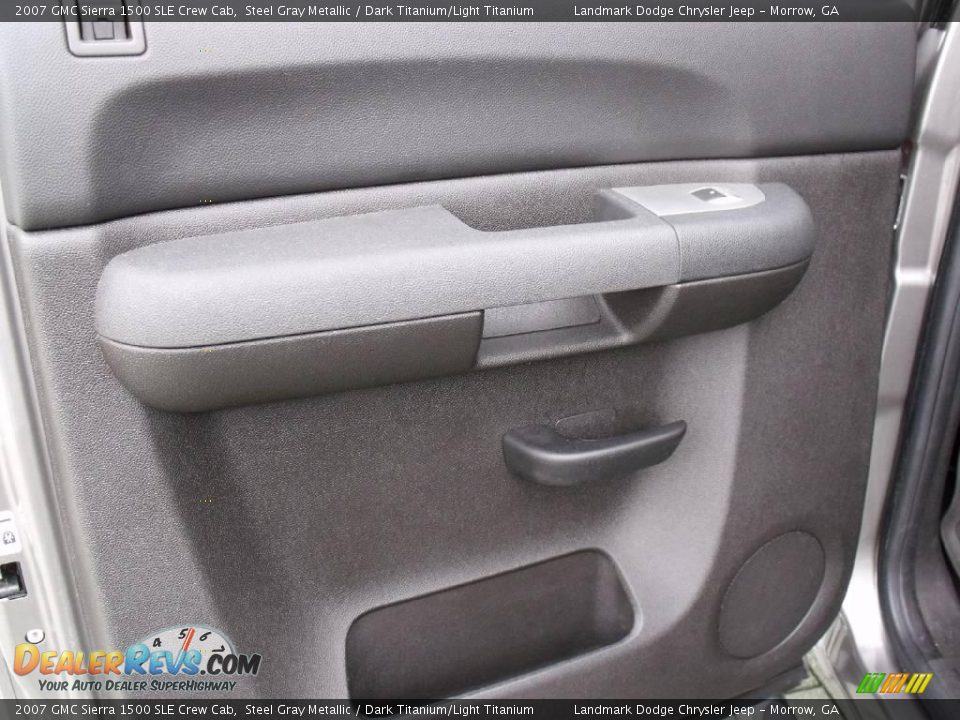 2007 GMC Sierra 1500 SLE Crew Cab Steel Gray Metallic / Dark Titanium/Light Titanium Photo #13