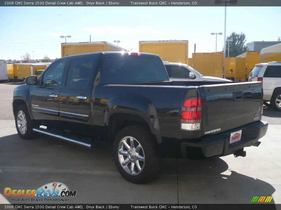 2008 GMC Sierra 1500 Denali Crew Cab AWD Onyx Black / Ebony Photo #4